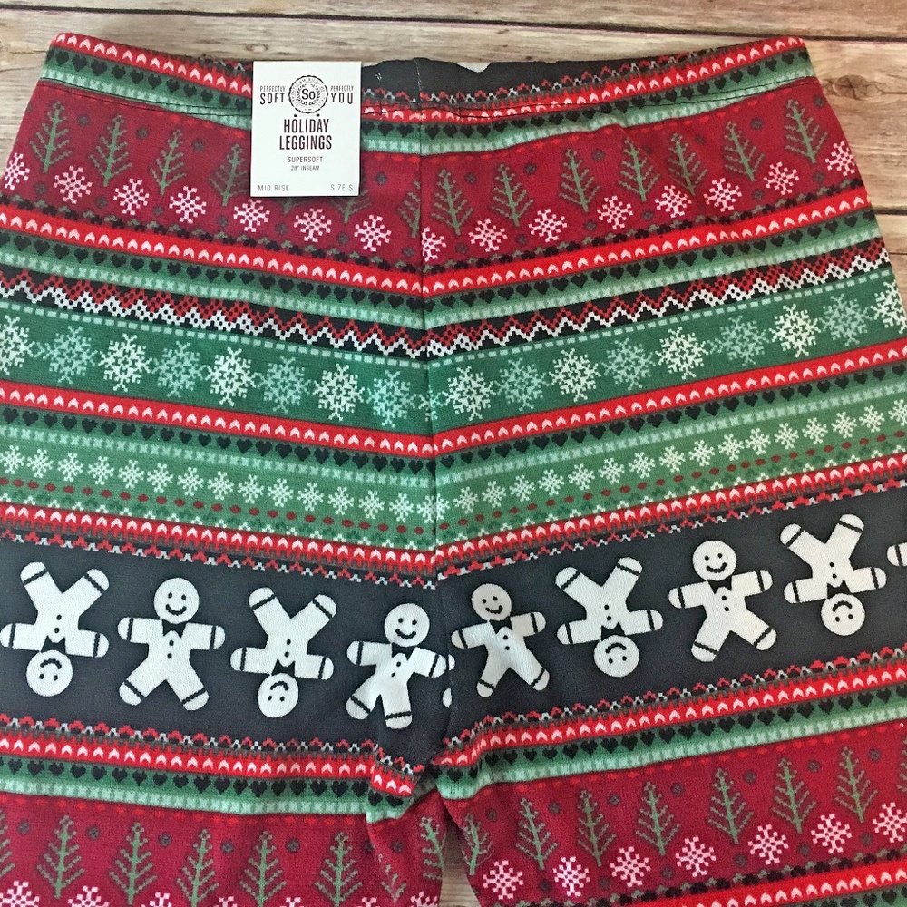 Holiday Leggings - Gingerbread Man - Picture 4 of 8